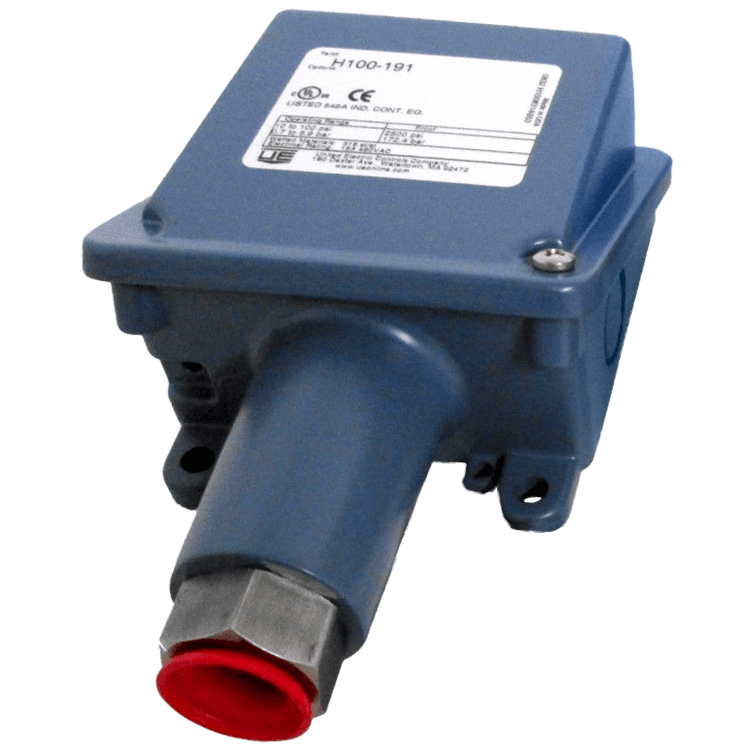 United Electric Pressure Switch, 100 Series Type H100 Models 190 to 194/490 to 494